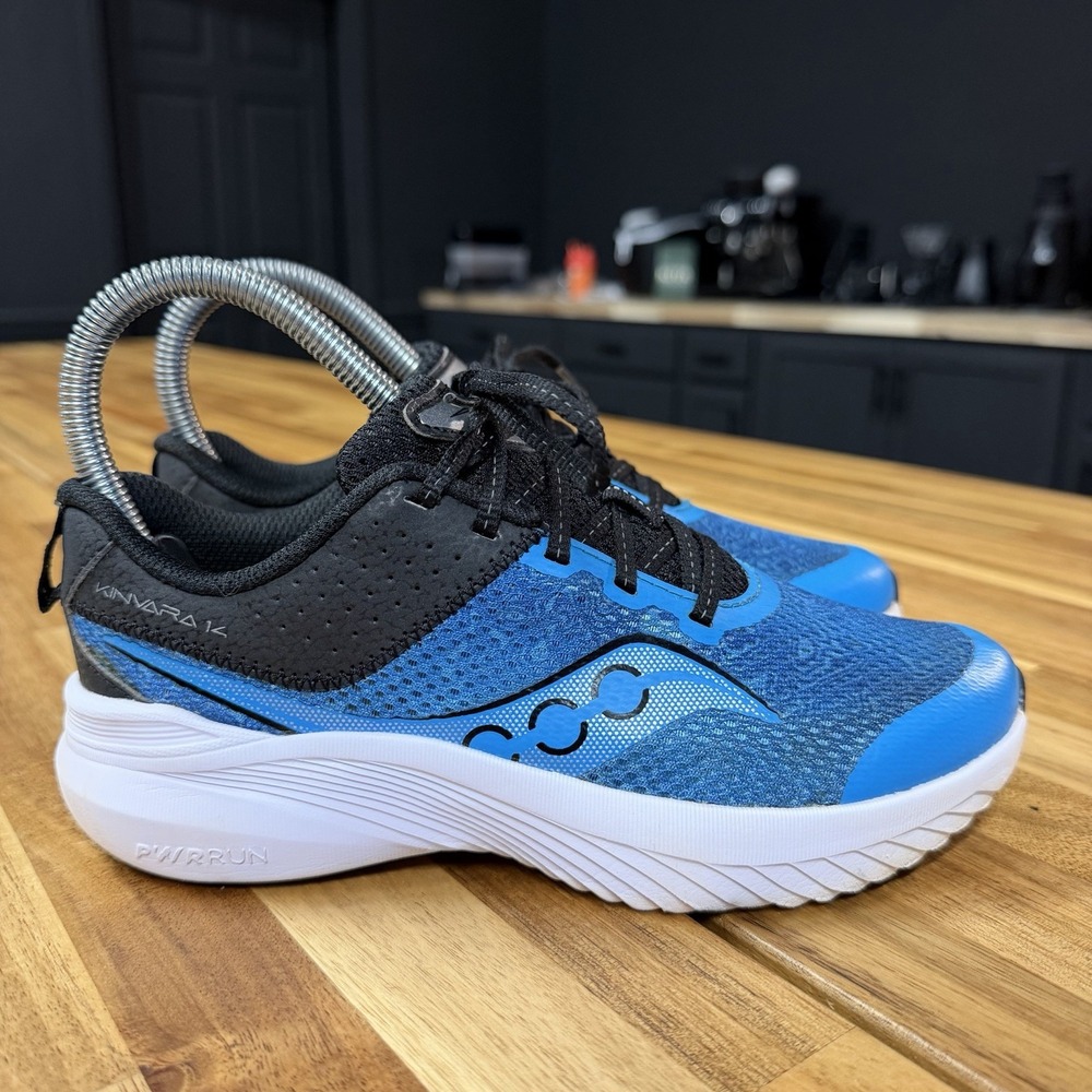 Saucony Kinvara 14 SK267289 Blue Sneaker Kids Size 2 Athletic Running Shoes